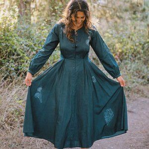 Christy Dawn The Persephone Dress in Indigo